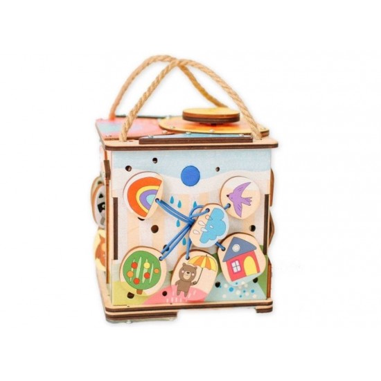 EliNeli Travel Montessori Κύβος Δραστηριοτήτων με Led 8595701757619