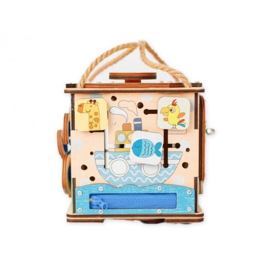 EliNeli Travel Montessori Κύβος Δραστηριοτήτων με Led 8595701757619