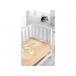 Piel Sa Sleepy Bear Κουβέρτα Κούνιας 110X140 Beige