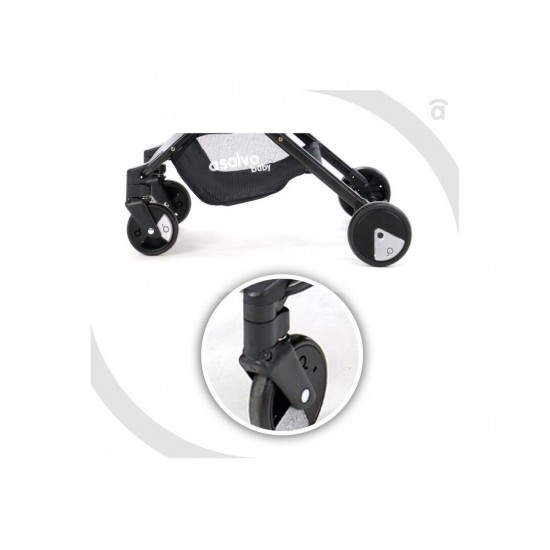 Asalvo Flight Βρεφικό Καρότσι Black-Green