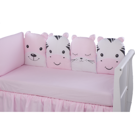Tuttolina Friendly Animals Προίκα Σετ 7 Τμχ Pink
