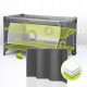 Lionelo Flower Παρκοκρέβατο Gray Scandi 5902581658777