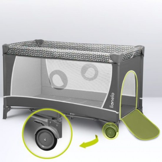 Lionelo Flower Παρκοκρέβατο Gray Scandi 5902581658777