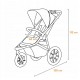Lionelo Azura Βρεφικό Καρότσι έως 22kg Green Forest