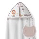 Interbaby Leon Palmera Μπουρνούζι Κάπα & Σαλιάρα White – Dark Pink