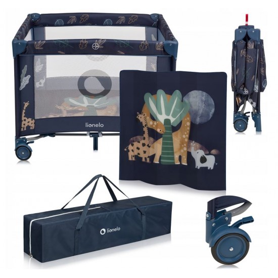 Lionelo Bonnie Παρκοκρέβατο Blue Navy