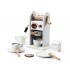 Eli Neli Montessori Coffee Machine Ξύλινη Παιδική Mηχανή Kαφέ με Kόκκους – γκρι