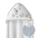 Interbaby Jirafa Bicicleta Μπουρνούζι Κάπα & Σαλιάρα White/Grey