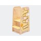 Elis Design Montessori Play 5 in 1 Yellow Πολυλειτουργικός Πύργος Εκμάθησης 75cm
