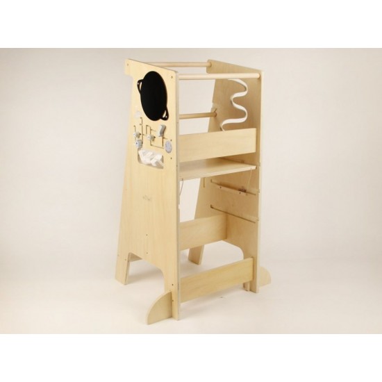Eli Neli Montessori Universe 5in1 Ξύλινος Πύργος Εκμάθησης 90cm