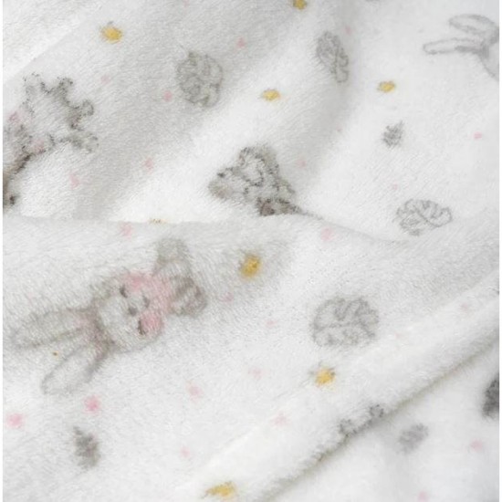 Interbaby Κουβέρτα Αγκαλιάς 80X110 Coral Flecce Koala Pink