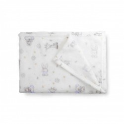 Interbaby Κουβέρτα Αγκαλιάς 80X110 Coral Flecce Koala Blue