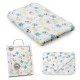 Interbaby Κουβέρτα Αγκαλιάς 80X110 Coral Flecce Animals Grey