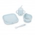 Interbaby Παιδικό Σετ Φαγητού Σιλικόνης Blue