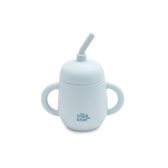 Interbaby Παιδικό Σετ Φαγητού Σιλικόνης Blue