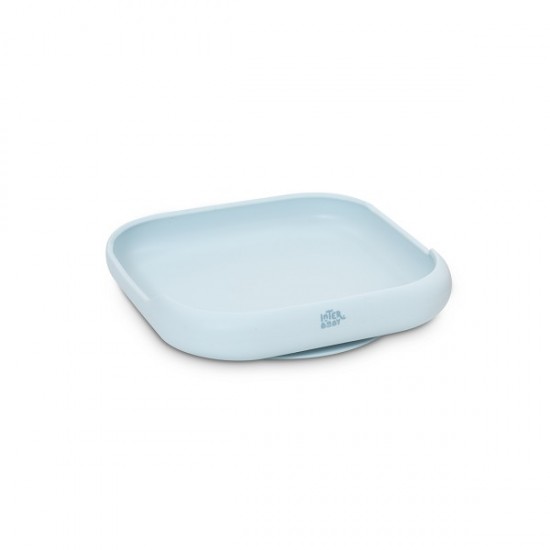 Interbaby Παιδικό Σετ Φαγητού Σιλικόνης Blue