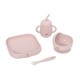 Interbaby Παιδικό Σετ Φαγητού Σιλικόνης Pink