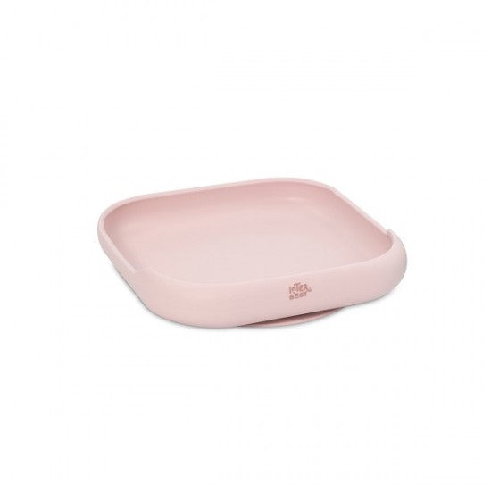 Interbaby Παιδικό Σετ Φαγητού Σιλικόνης Pink