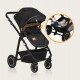 Lionelo Bianka Καρότσι 3 σε 1 έως 22 kg Black Onyx