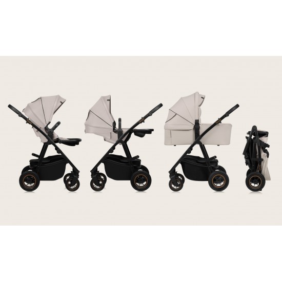 Lionelo Amber Plus Καρότσι Βρεφικό έως 22kg 3 σε 1 Beige Sand