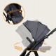 Lionelo Amber Plus Καρότσι Βρεφικό έως 22kg 3 σε 1 Gray Graphite