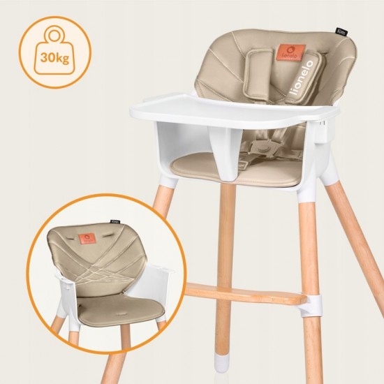Lionelo Koen Καρεκλάκι φαγητού 2 σε 1 Beige Sand