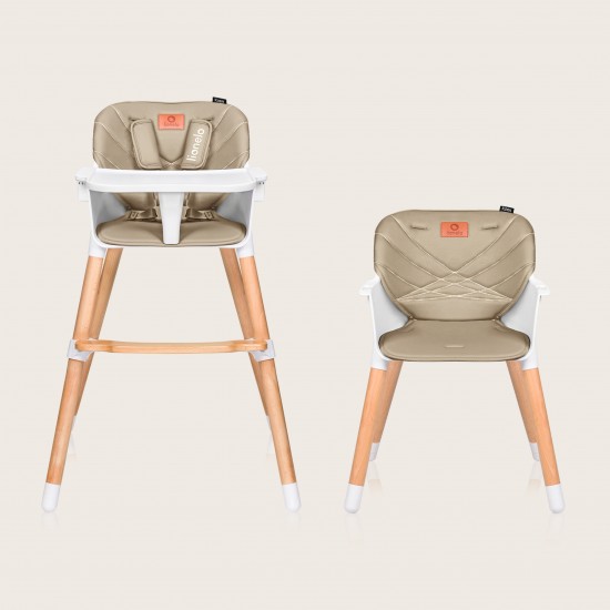 Lionelo Koen Καρεκλάκι φαγητού 2 σε 1 Beige Sand