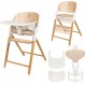 Lionelo Celia Καρεκλάκι φαγητού 3 σε 1 White Natural Wood