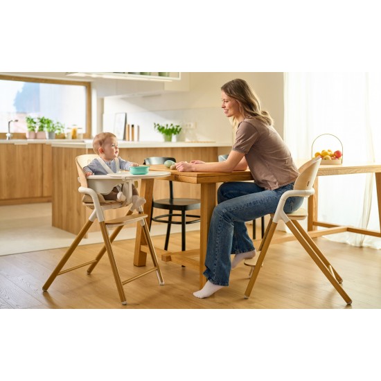 Lionelo Celia Καρεκλάκι φαγητού 3 σε 1 White Natural Wood