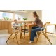 Lionelo Celia Καρεκλάκι φαγητού 3 σε 1 White Natural Wood