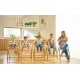 Lionelo Celia Καρεκλάκι φαγητού 3 σε 1 White Natural Wood