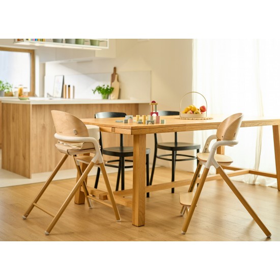 Lionelo Celia Καρεκλάκι φαγητού 3 σε 1 White Natural Wood