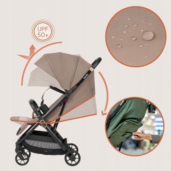 Lionelo Bess Καρότσι Ταξιδίου έως 22kg Beige Sand