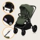 Lionelo Mika Plus Καρότσι Βρεφικό 3 σε 1 έως 22 kg Green Olive