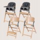 Lionelo Megan Καρεκλάκι Φαγητού 3 σε 1 Gray Wood