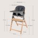Lionelo Megan Καρεκλάκι Φαγητού 3 σε 1 Gray Wood