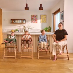 Lionelo Megan Καρεκλάκι Φαγητού 3 σε 1 Gray Wood
