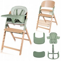 Lionelo Megan Καρεκλάκι Φαγητού 3 σε 1 Green Wood