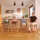 Lionelo Megan Καρεκλάκι Φαγητού 3 σε 1 Green Wood