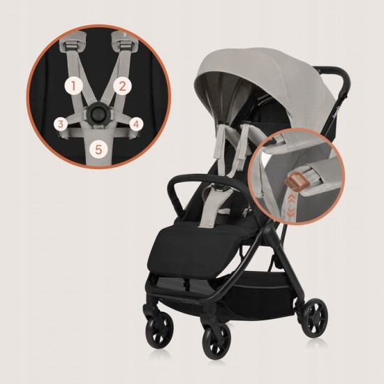 Lionelo Julie Air Καρότσι Ταξιδίου έως 22kg Beige Sand