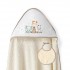 Interbaby Jirafa Elefante Μπουρνούζι Κάπα & Σαλιάρα Beige