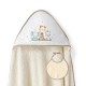 Interbaby Jirafa Elefante Μπουρνούζι Κάπα & Σαλιάρα Beige