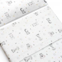 Interbaby Koala Set Σεντόνια Φανέλα White/Pink