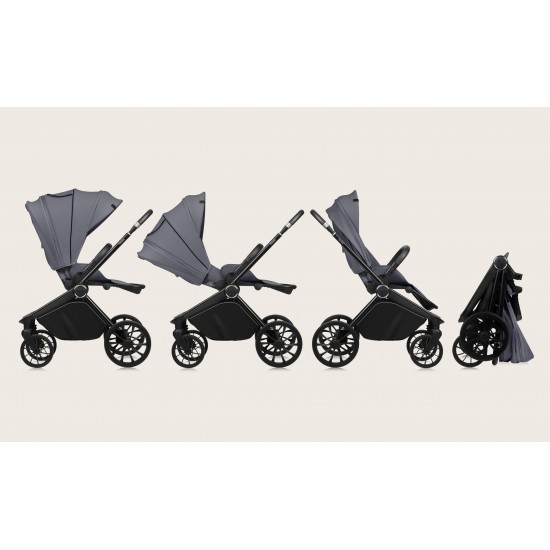 Lionelo Mika Plus Καρότσι Βρεφικό με Αναστροφή έως 22 kg Gray Stone