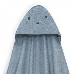 Interbaby Bear Σετ Μπουρνούζι & Πανάκι Παρηγοριάς Μουσελίνας Petrol
