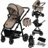 Lionelo Amber Καρότσι Βρεφικό έως 22kg 3 σε 1 Beige Sand