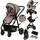 Lionelo Amber Καρότσι Βρεφικό έως 22kg 3 σε 1 Beige Sand