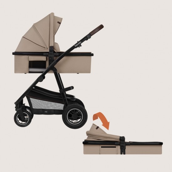 Lionelo Amber Καρότσι Βρεφικό έως 22kg 3 σε 1 Beige Sand