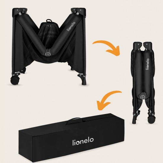 Lionelo Amelie Παρκοκρέβατο 1 Επιπέδoυ Black Carbon