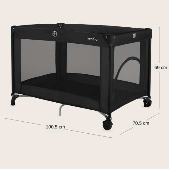 Lionelo Amelie Παρκοκρέβατο 1 Επιπέδoυ Black Carbon